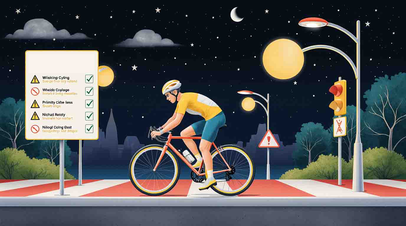 faire du vélo en toute sécurité la nuit